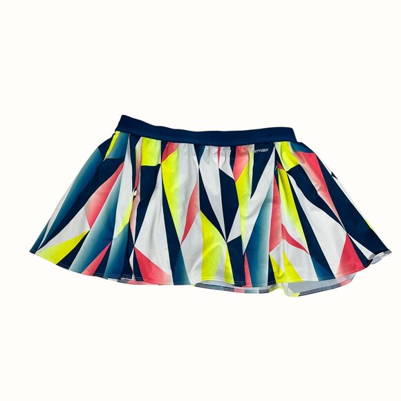 Adidas US Open Geometric Print Climalite Tennis Skirt with Built-In Shorts Sz M - Picture 3 of 10